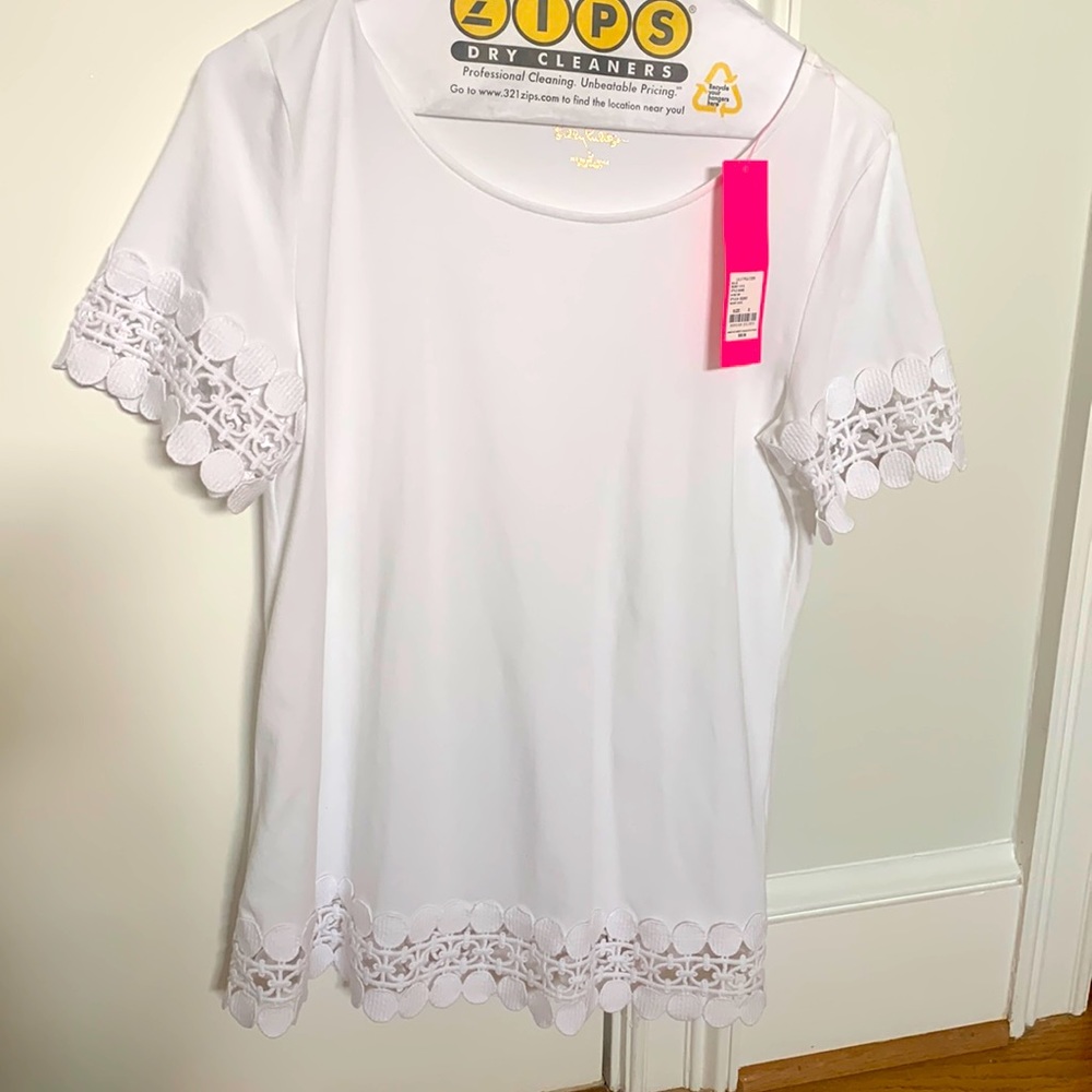 Lilly Pulitzer white t-shirt NWT